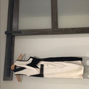 Helmut Lang dress w/ leather trim